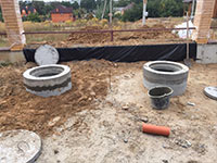 Облаштування каналізації в будинку в Конча-заспі