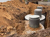 Проведення каналізації. Приватний будинок. Гнатівка. Київська обл.